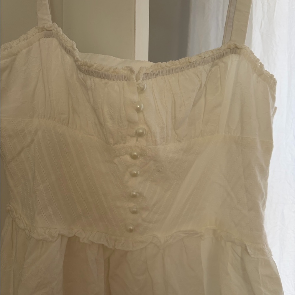 Commense White Midi Dress with Sweetheart Bodice - Picture 11 of 11